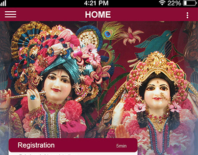 ISKON - Temple mobile app