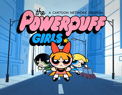 Unofficial intro of "Powerpuff Girls" cartoon