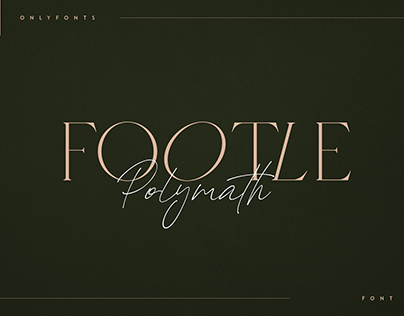 Footle & Polymath - modern font duo