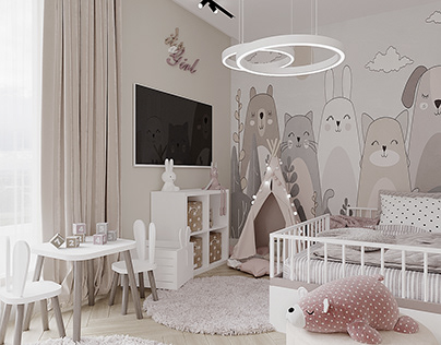 Little girl"s bedroom /interior by NAGA Design