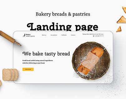 Landing for bakery - Bakery breads&pastries