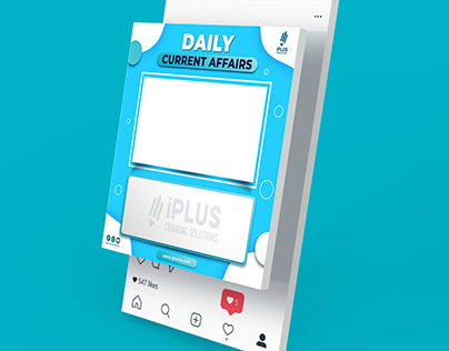 Daily Current Affairs Poster Template Design