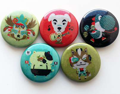 PAX Prime 2015 Nintendo-themed buttons