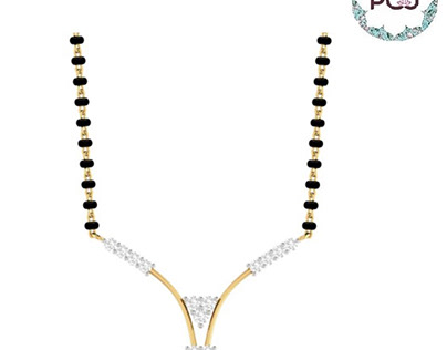 New Style Gold Mangalsutra By PC Jeweller