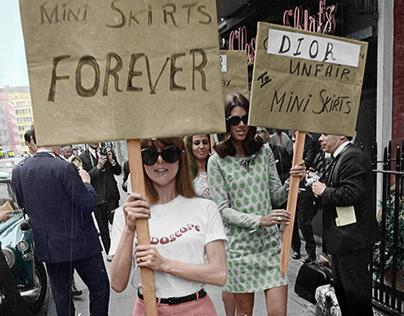 "Mini Skirts FOREVER", 1966, colorized