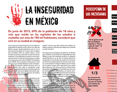 Infografía de la inseguridad en México
