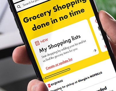 Online Grocery UX Design Case Study - "Shopping Lists"