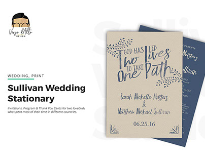 Wedding Stationary - Sullivan 2016 Wedding