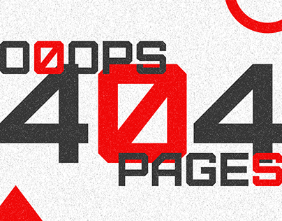 404 Pages Error Oops Design