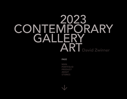 Website for an art gallery