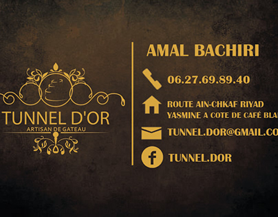 carte visite " TUNNEL D'OR "
