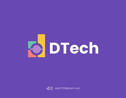 DTech Technology | Tech | D Logo Brand Identity Design