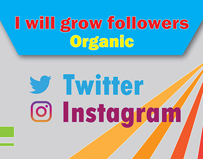 I will grow instagram and twitter organic followers