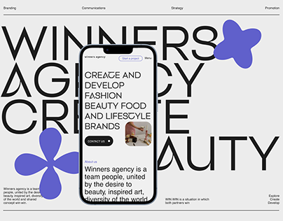 Winners agency | Studio website redesign