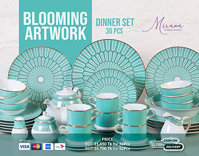 Mirana Dinner Set designs for Facebook Marketing
