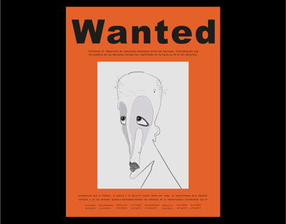 “Wanted” Poster design