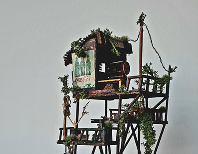 Post-apocalyptic Watchtower I Craft I Model I Diorama
