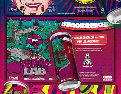Project thumbnail - Brew LAB 5 beer experimental labels