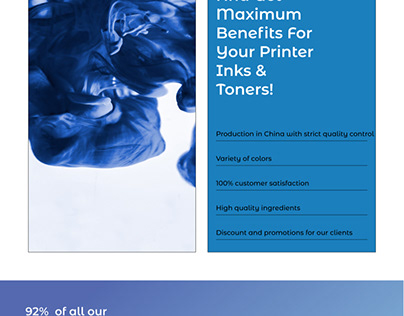 AZRA Inks and Toners Webpage Design