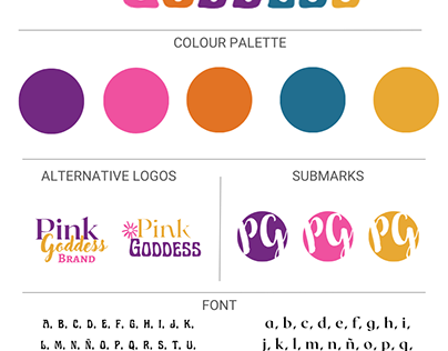 pink goddess logo+branding+web