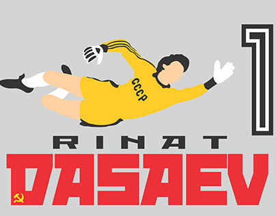 Poster project preview in honor of "Rinat Dasaev".