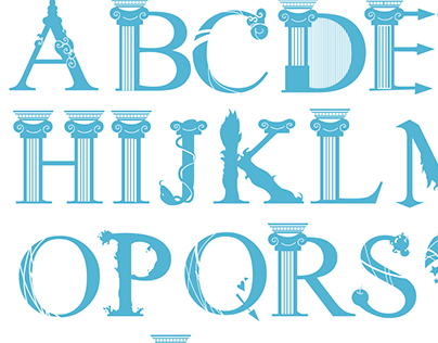 ￼Greek & Roman Mythology Typeface Poster