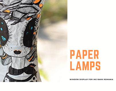 Paper lamps for ING Bank