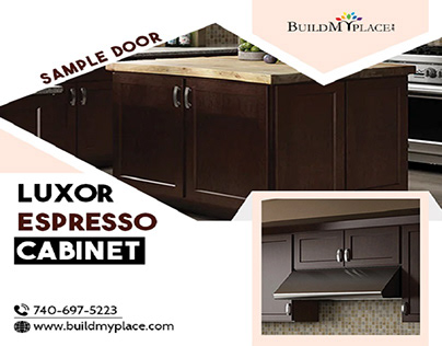 Luxor Espresso Shaker - Cabinet Door Sample