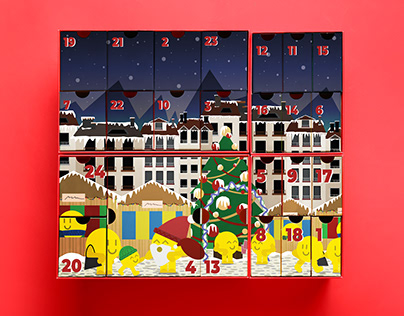 Grenoble's Xmas Market Illustration - Advent Calendar