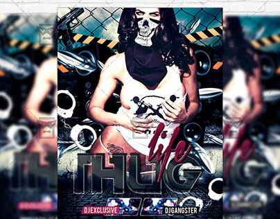 Thug Life - Premium Flyer Template + Facebook Cover