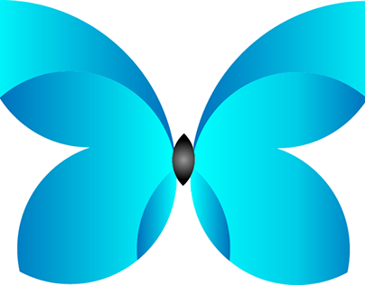 Logotipo Borboleta - Proporção áurea