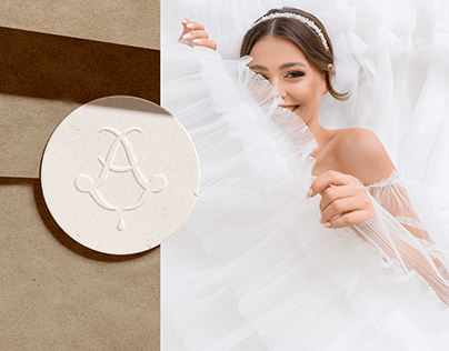 Логотип салона свадебных платьев Ava Bridal