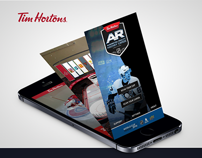 Tim Hortons AR Hockey Cards APP - GUI Design