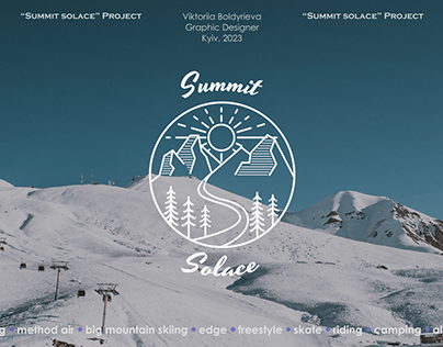 Summit Solace | Ski Resort Brand | Logo