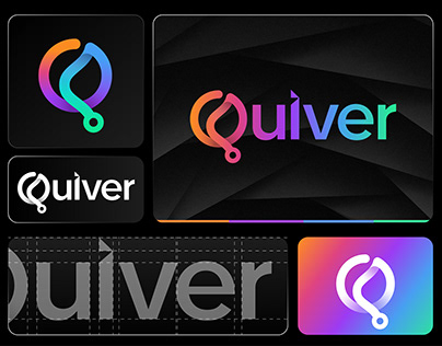 Quiver - Technology logo, logo design, brand identity