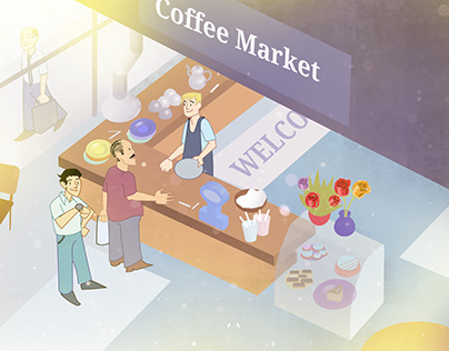illustration of caffe