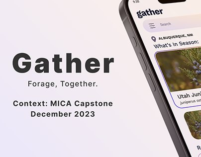 Gather: forage, together