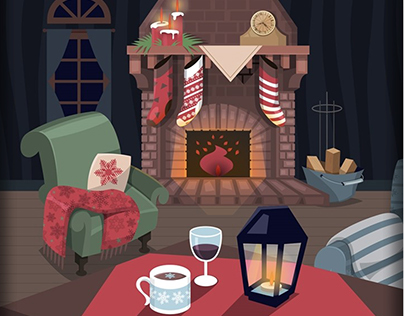 Smartphone Theme Illustration_Christmas Eve