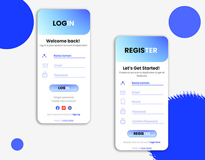 Login and Register