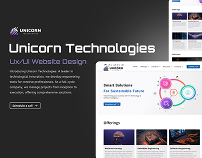 Unicorn Technologies | UX/UI Web Design