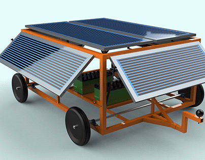 Solar system mobile cart