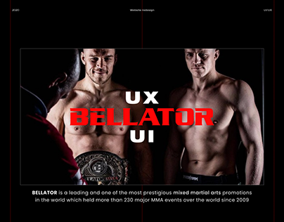 BELLATOR UI UX Design ReDesign