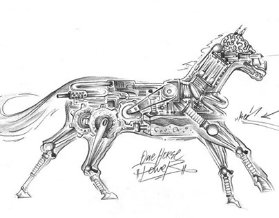 Drawing "One Horse Power"