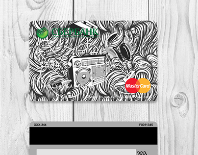 Bank card with individual design