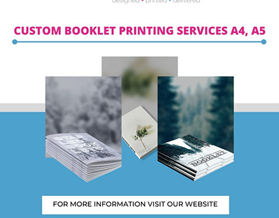 Custom Booklet Printing Services A4, A5