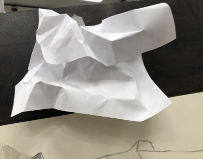 Crumpled Paper Drawing