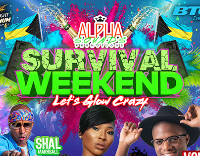 2018 Alpha Sounds Survival Weekend Flyer Design