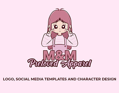 M&M Preloved Apparel (Logo, SocMedia, Character Design)