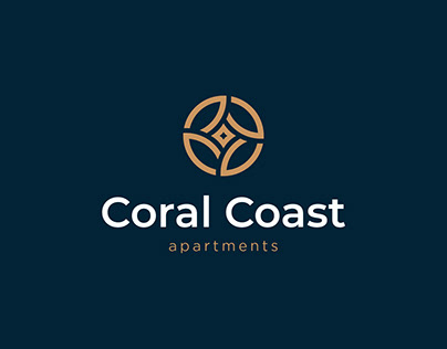 Logo design and branding for Coral Coast apartments