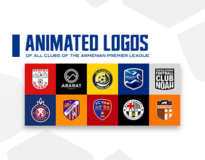Animated logos of clubs of the Armenian Premier League